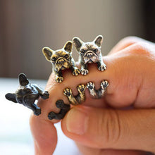 Load image into Gallery viewer, Adjustable Retro Bulldog Openings Ring Unisex Animal Pit Bull Dog Punk Jewelry