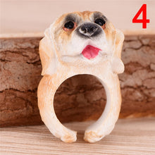 Load image into Gallery viewer, Cute Cartoon Animal Bend Ring Funny Cat Dog Rabbit Bird Fox Bear Tiger Finger Rings 3D Cuff Open Adjusted Rings